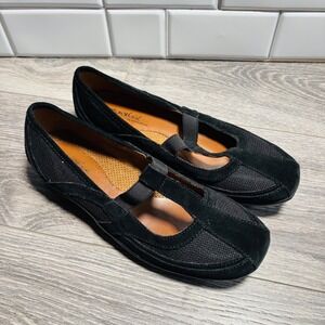 Natural Soul Casual Womens Falton Shoe Sip on‎ Black Suede Size 9M